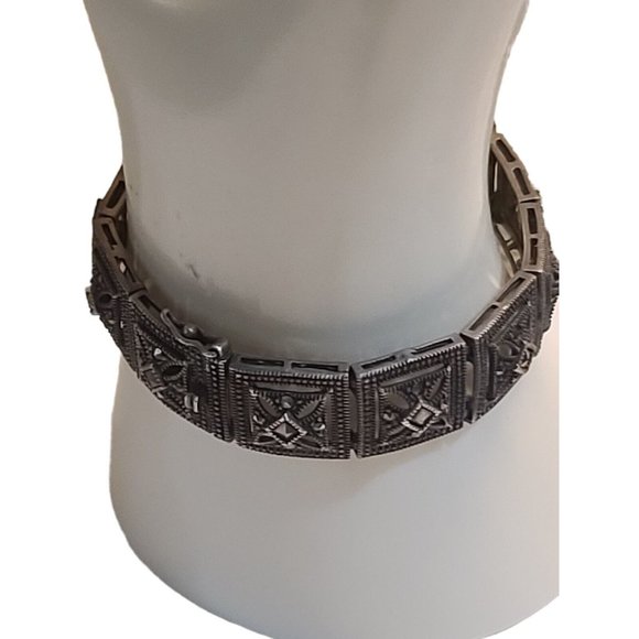 Watch Signed BJ Sterling Silver Native American - Picture 6 of 12